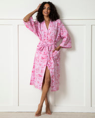 PF x Sean Taylor Girls' Trip Toile - Robe - Rose - Printfresh