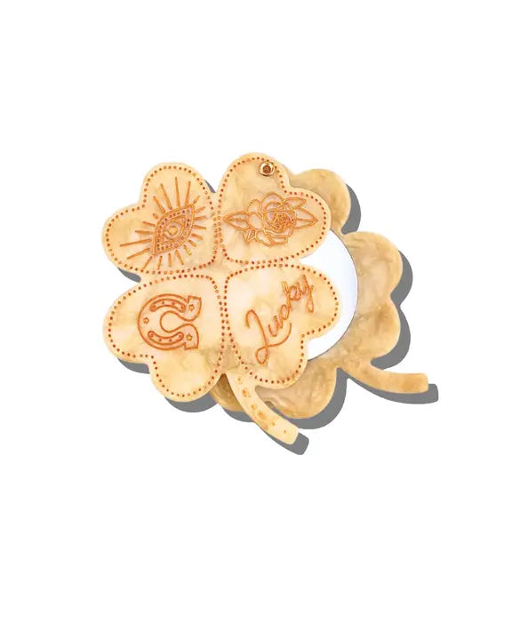 CLOVER出品 Ivory Combo - Hand Painted Lucky Clover Compact - Solar Eclipse