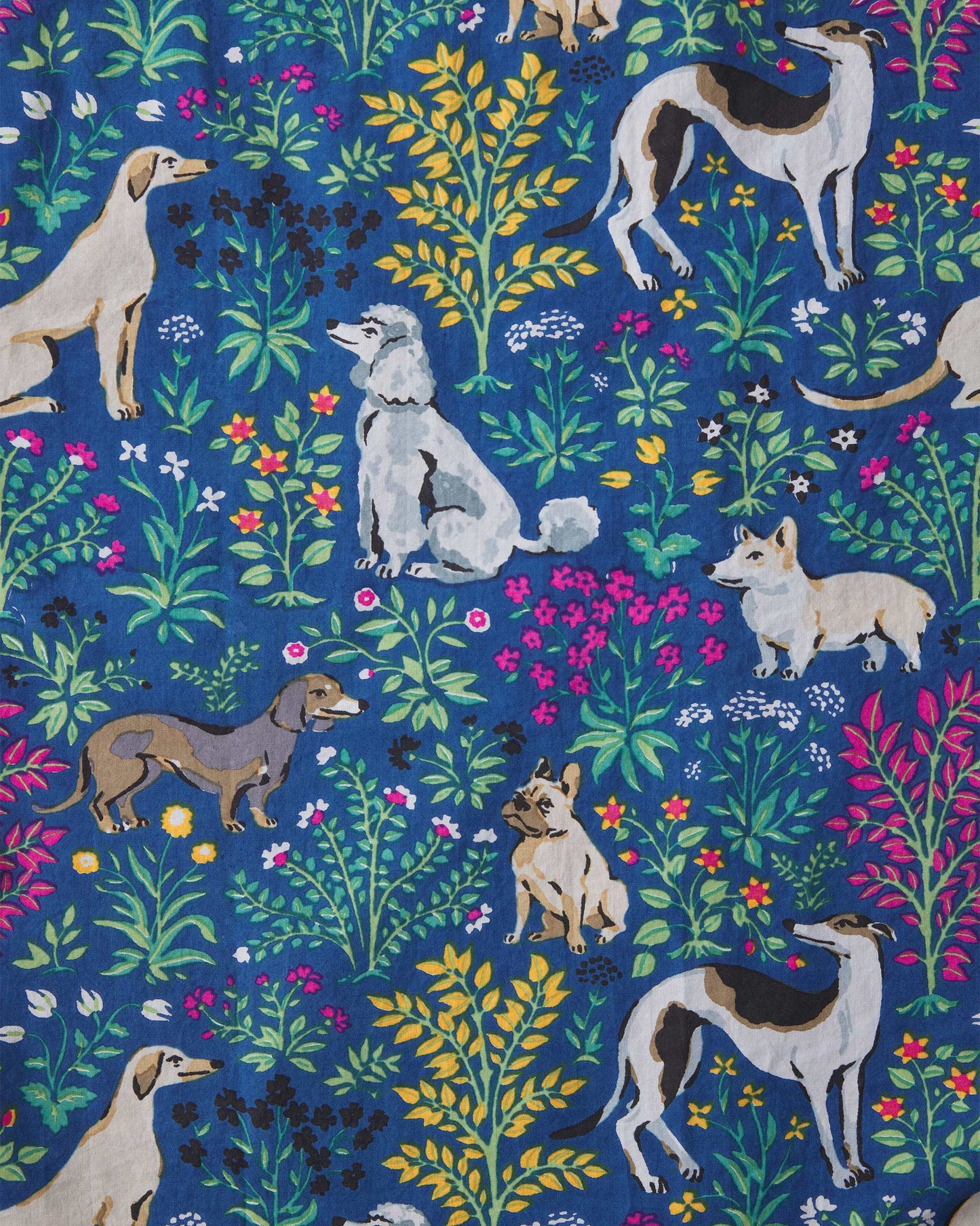 Must Love Dogs - Men's Lightweight Flannel Long PJ Set - Indigo - Printfresh