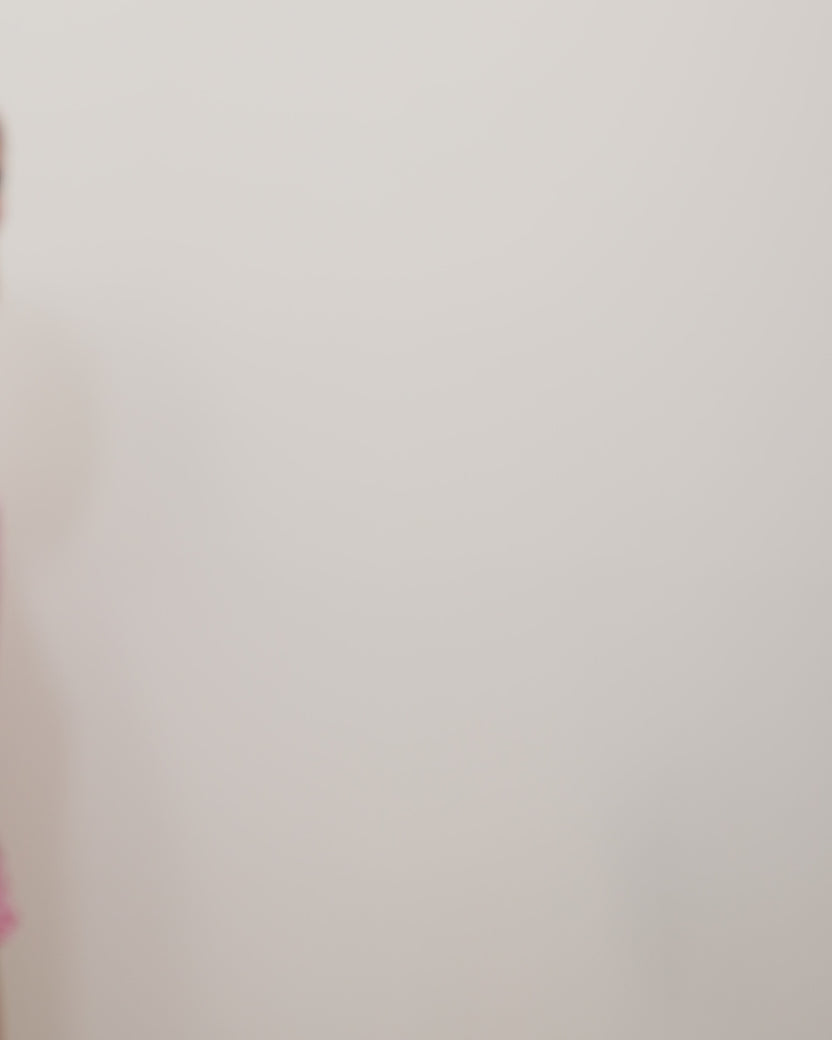 Mini Candy Hearts - Pintuck Short Set - Pink Macaron