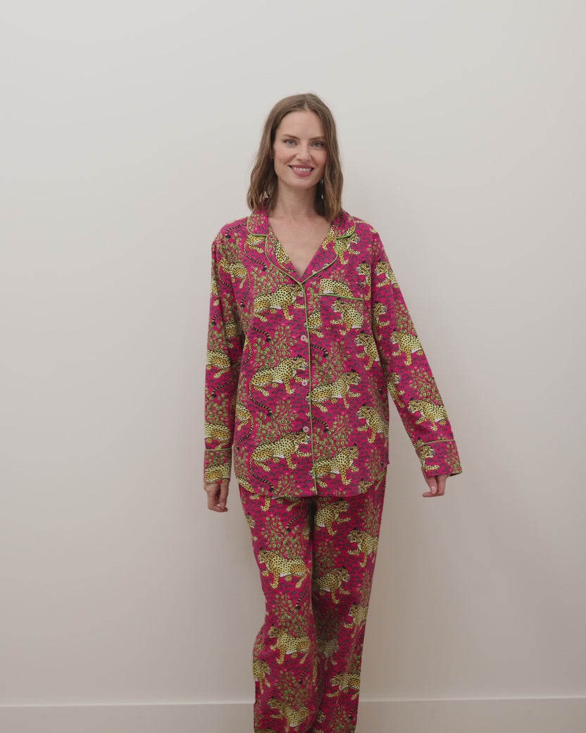 Bagheera - Long PJ Set - Hot Pink