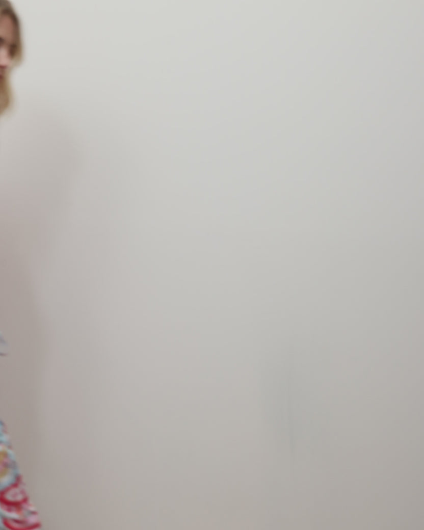 Vintage Cakes - Ruffle Cropped Pants - Blue Buttercream