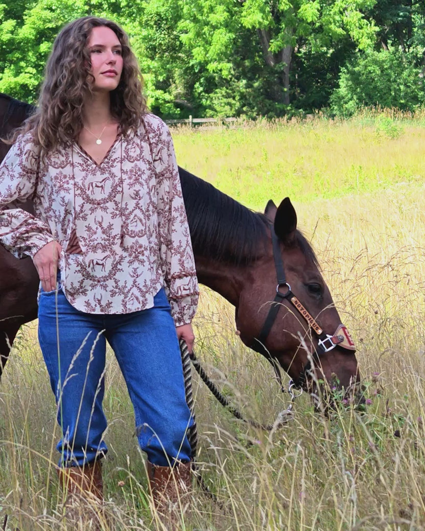 Western Crown - Kaia Blouse - Oat