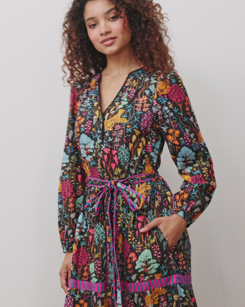 Garden Menagerie - One in A Million Dress - Ink