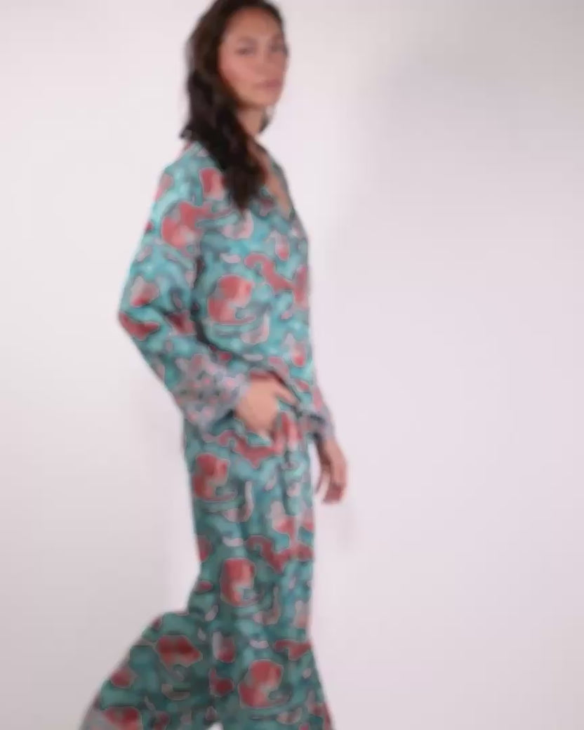 Canyon Critters - Eco Satin Soho Set - Teal