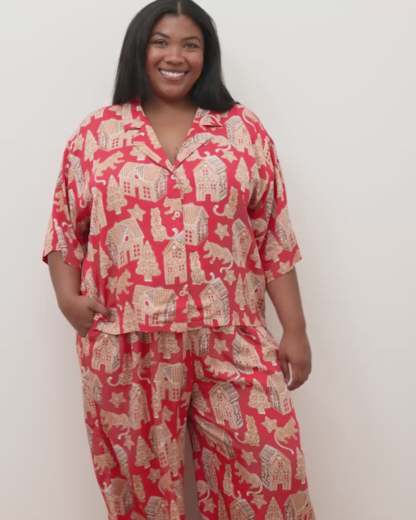 Gingerbread Party - Eco Satin Wildest Dreams Set - Ruby