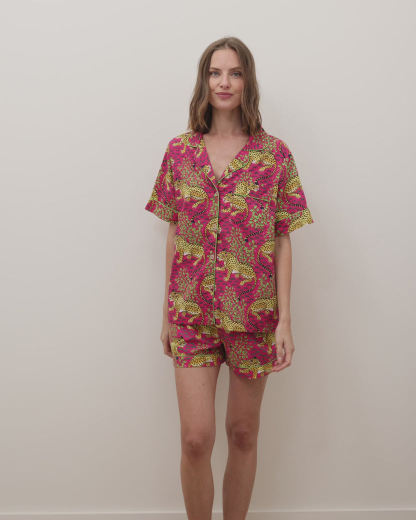 Bagheera - Petite Short PJ Set - Hot Pink
