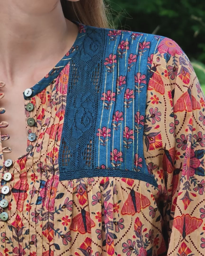 Winged Tapestry - Denver Blouse - Canyon