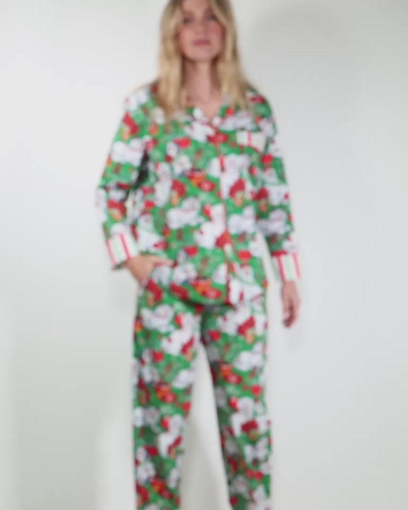 Good Dog Christmas - Long PJ Set - Evergreen