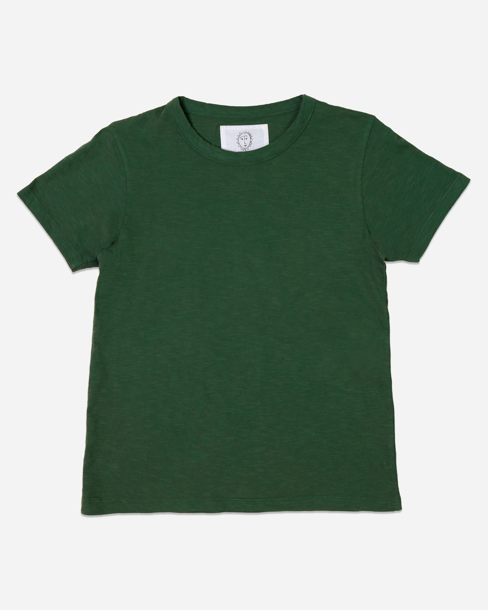 Saturday Tee - Knit T-Shirt - Basil - Printfresh
