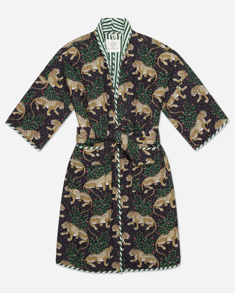 Printfresh Robe Bagheera - Reversible Quilted Robe - Ink – Printfresh