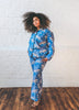 Bagheera - Long Sleep Set - Indigo - Printfresh