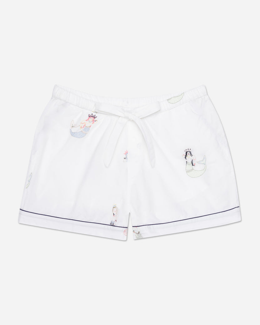 Daughters of Triton - Pajama Shorts - Cloud - Printfresh