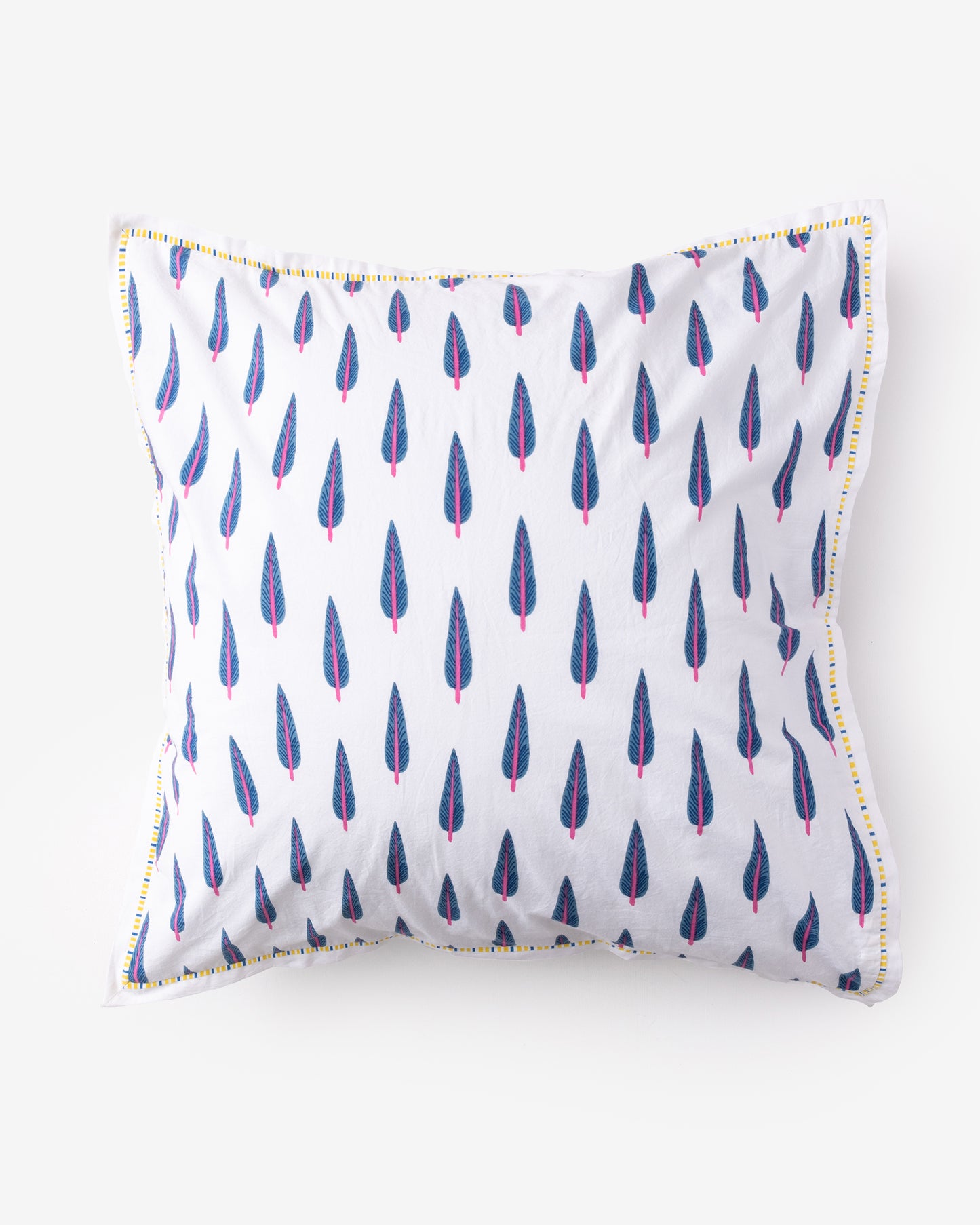 Cypress Leaf - Sham - Berry Blue - Printfresh
