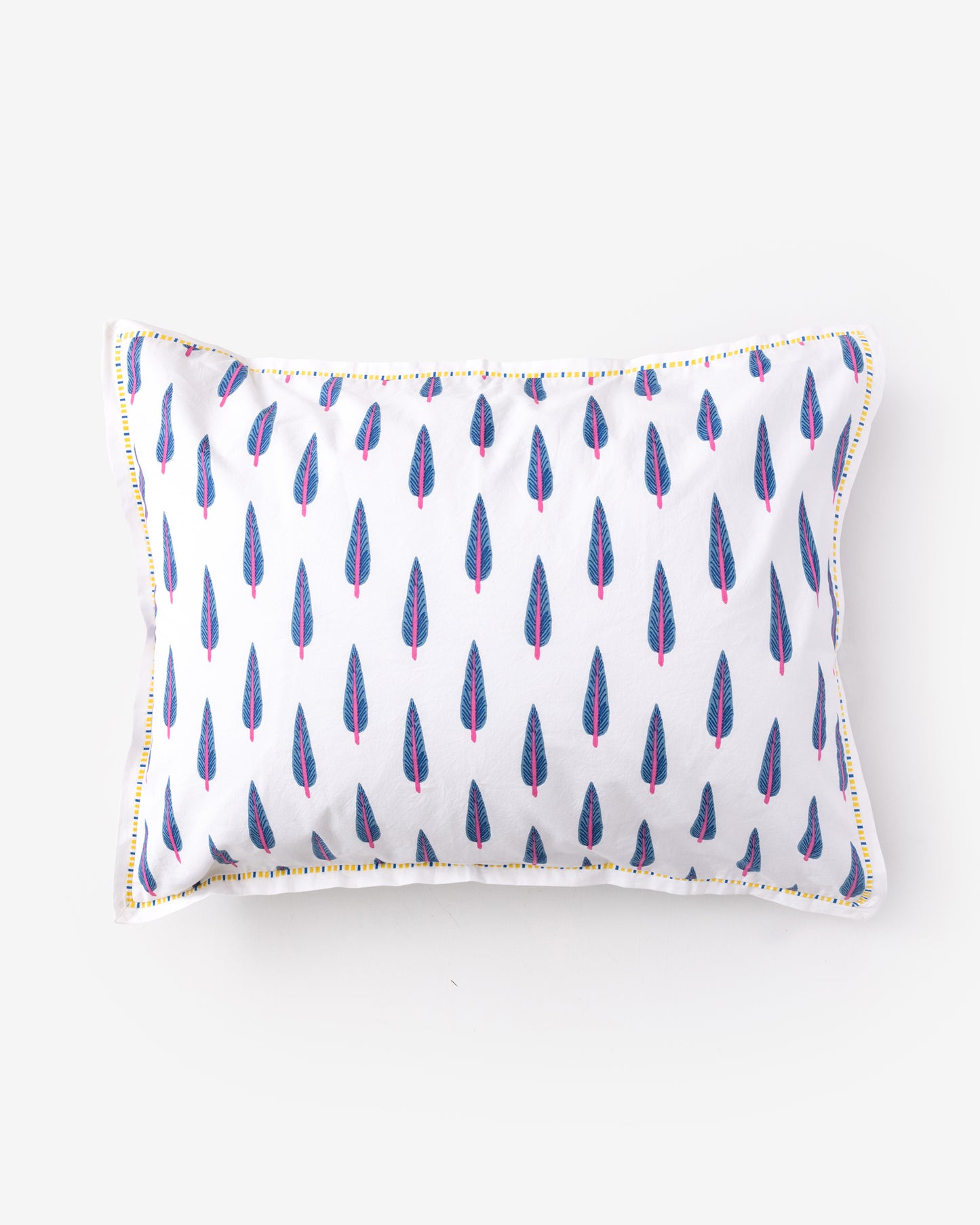 Cypress Leaf - Sham - Berry Blue - Printfresh