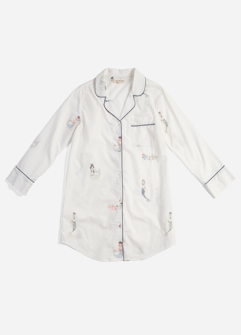 Daughters of Triton - Sleep Shirt - Cloud - Printfresh