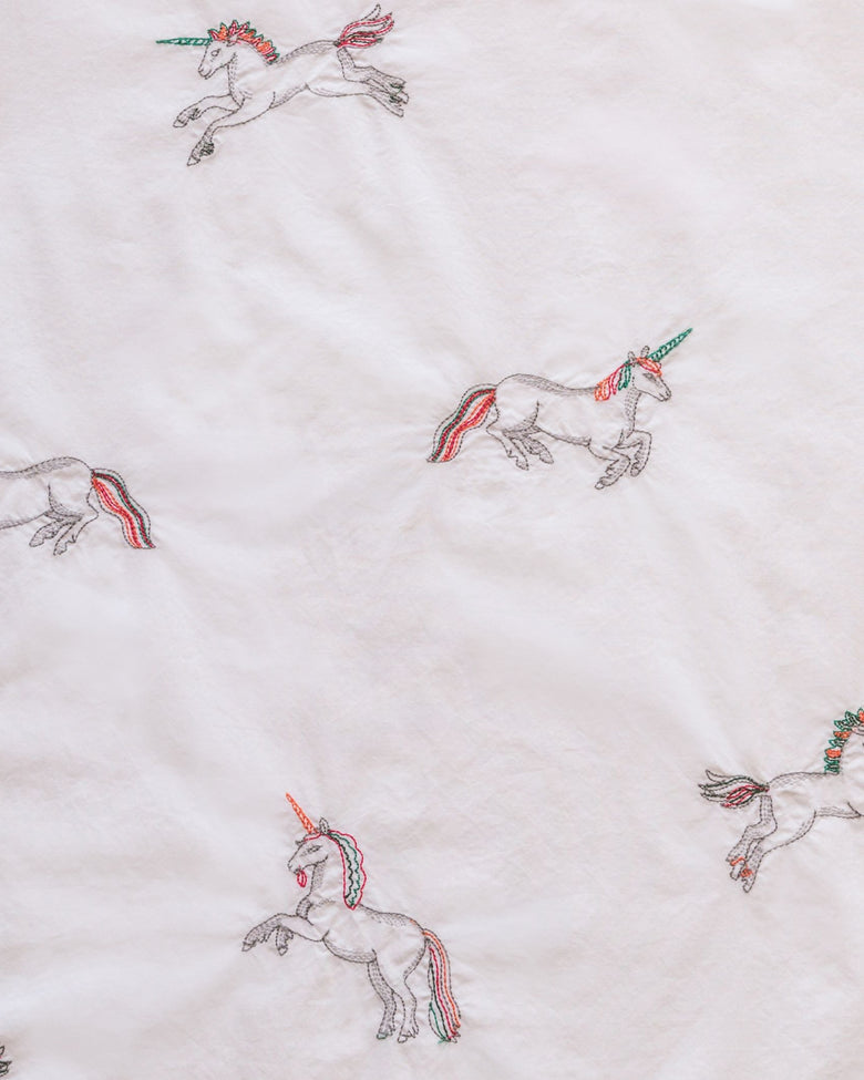 Embroidered Unicorn - Long Sleep Set - Cloud - Printfresh