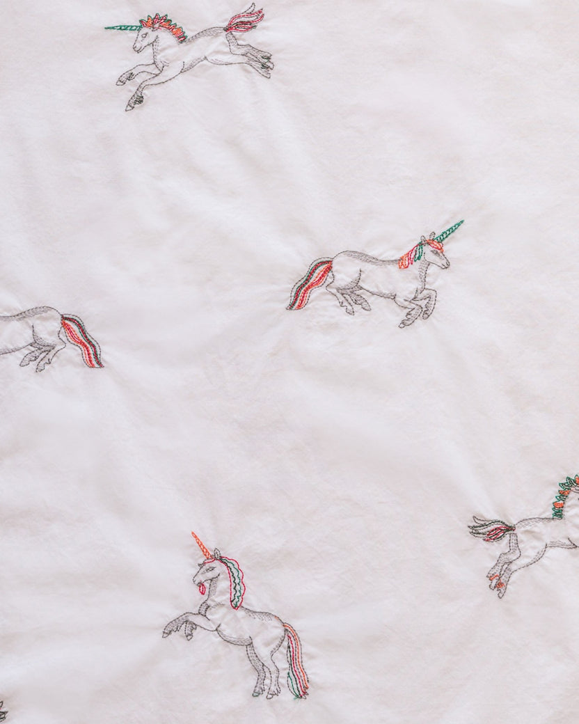 Embroidered Unicorn - Long Sleep Set - Cloud - Printfresh