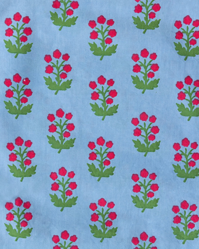 In Bloom - Quilted Duffle Bag - Denim - Printfresh