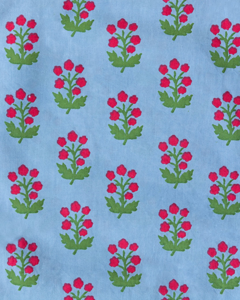 In Bloom - Quilted Duffle Bag - Denim - Printfresh