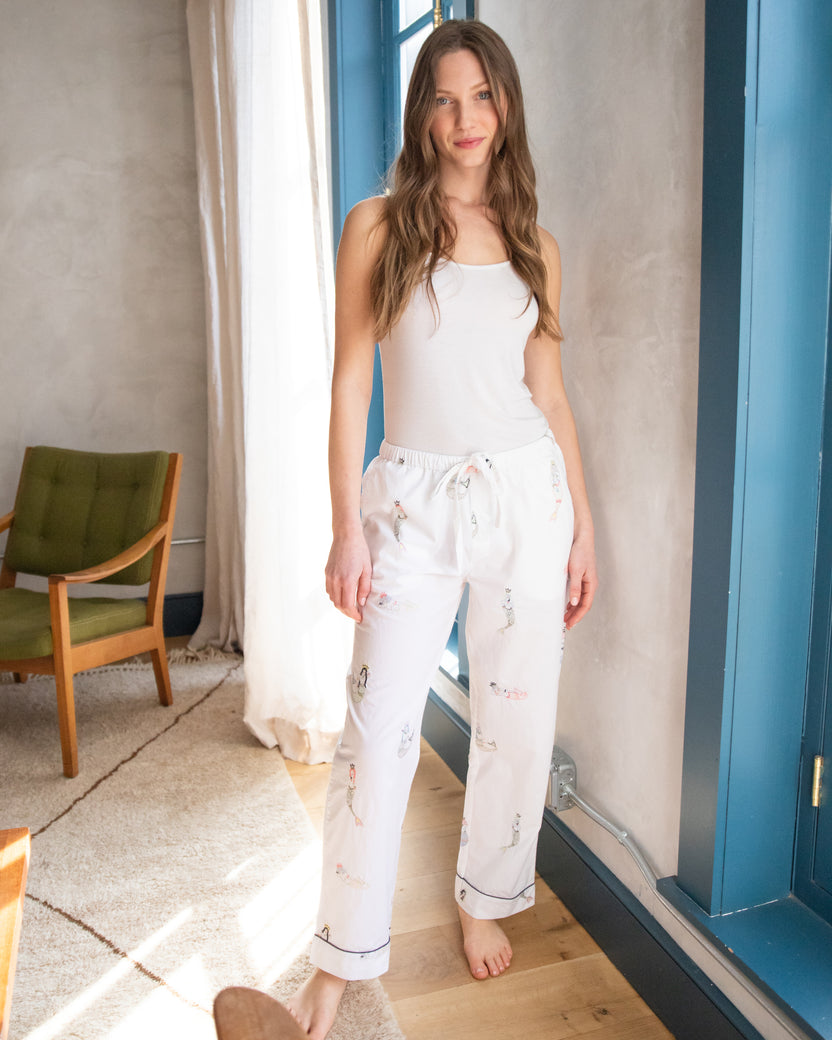 Daughters of Triton - Pajama Pants - Cloud - Printfresh