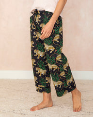 Bagheera - Cropped Pajama Pants - Ink - Printfresh