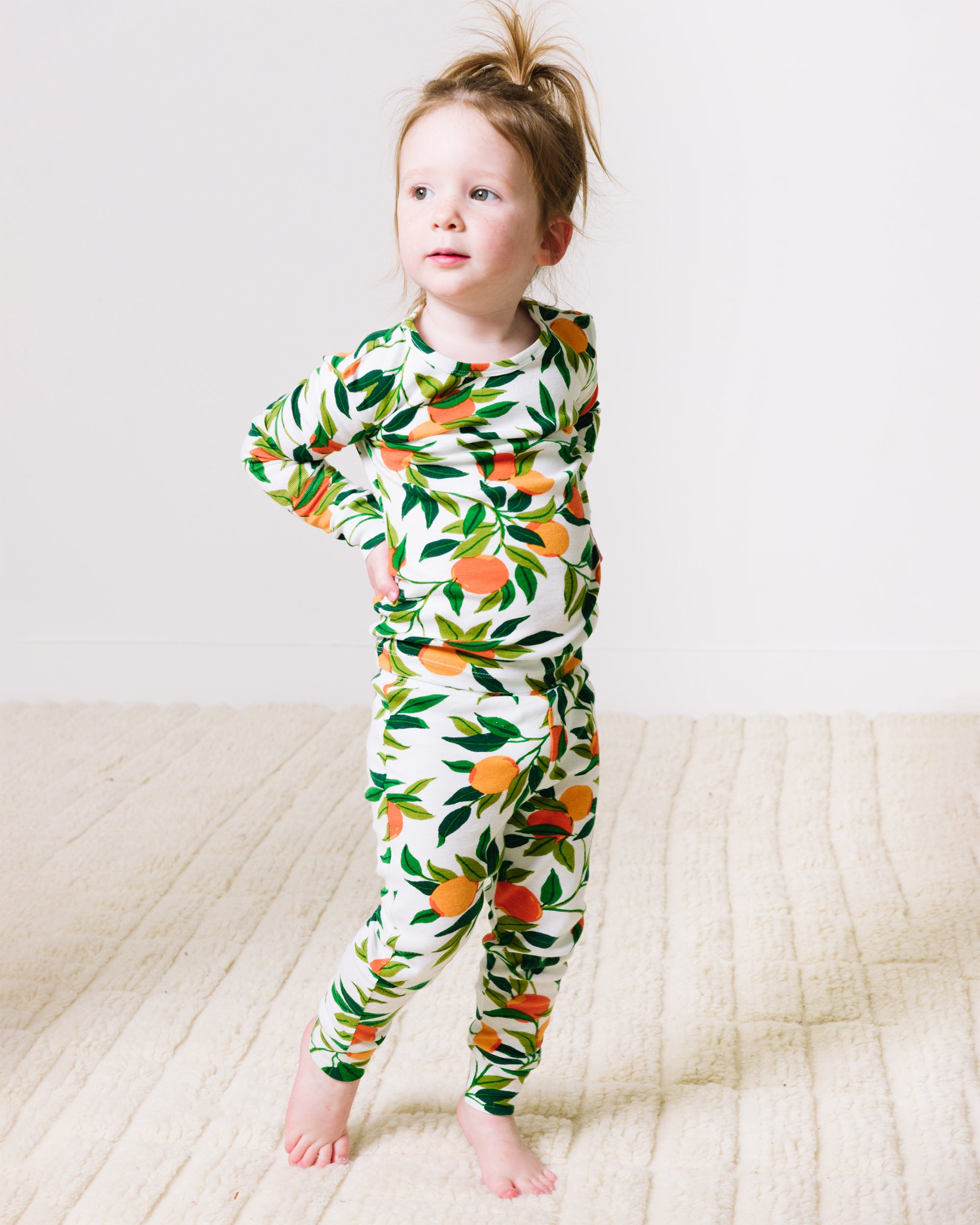 Clementine - Kids Pajama Set - Cloud - Printfresh