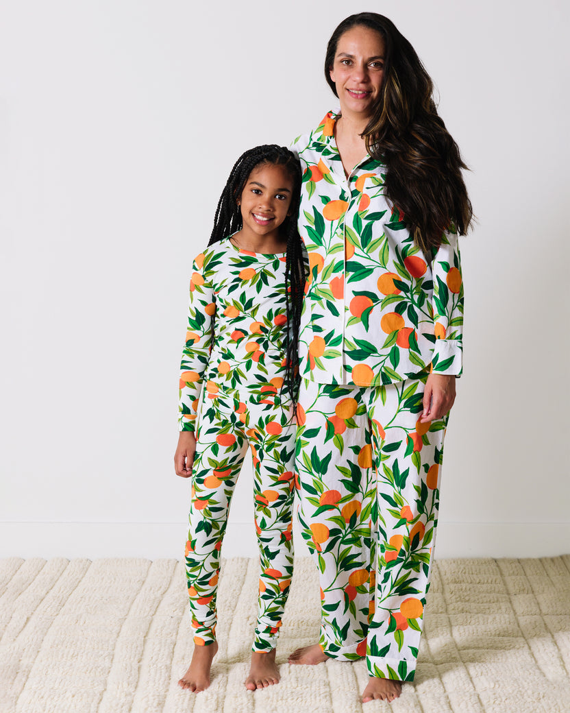 Clementine - Kids Pajama Set - Cloud - Printfresh