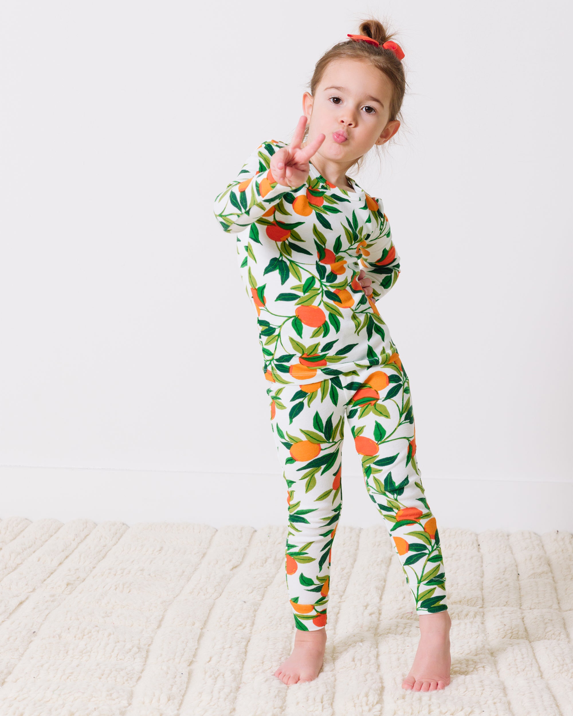 Clementine - Kids Pajama Set - Cloud - Printfresh