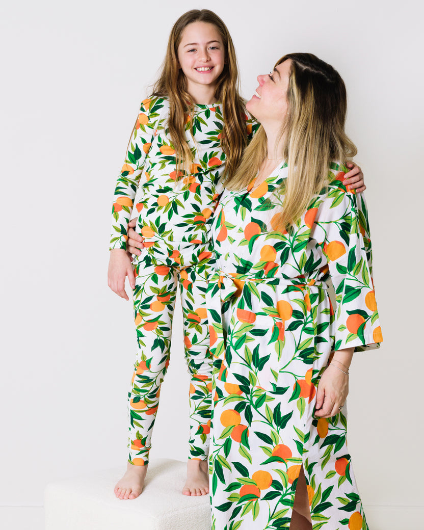 Clementine - Kids Pajama Set - Cloud - Printfresh