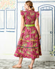 Bagheera - Ready to Ruffle Dress - Hot Pink - Printfresh