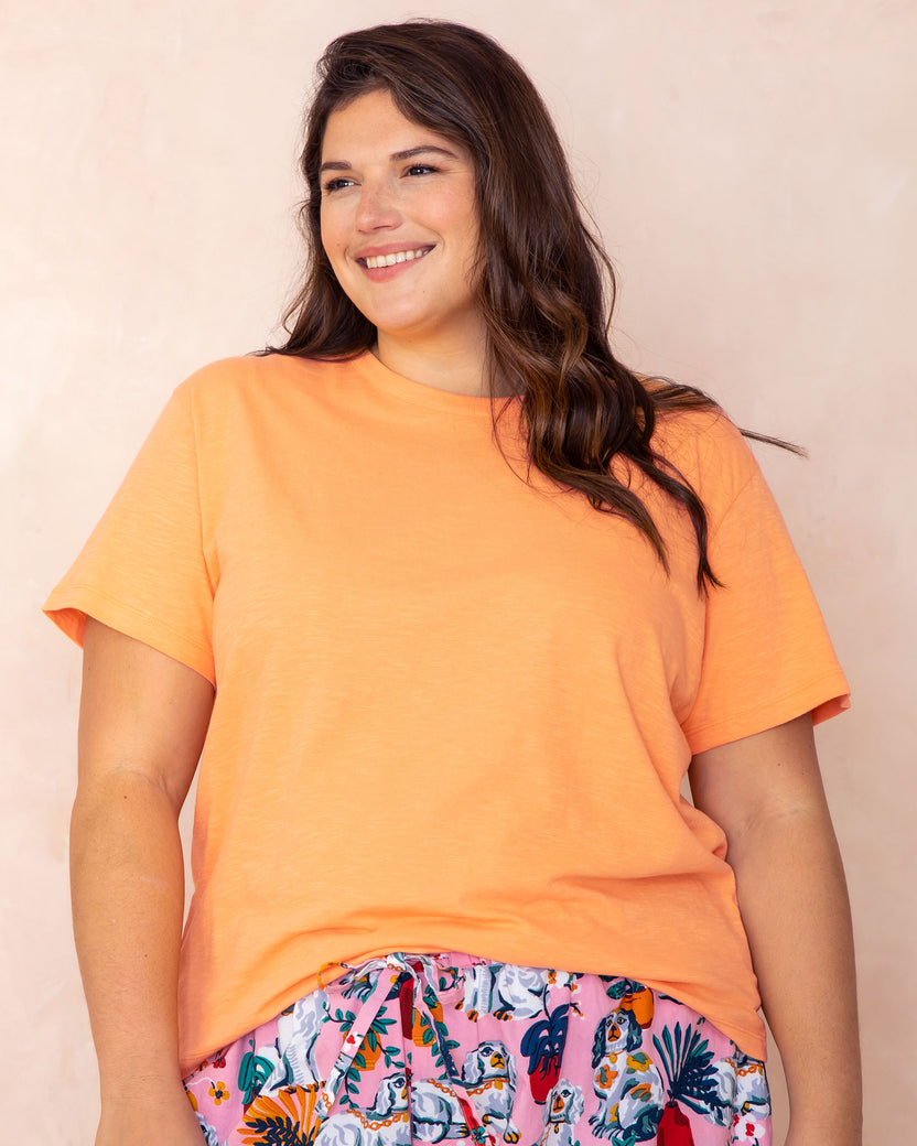 Saturday Tee - Knit T-Shirt - Creamsicle - Printfresh