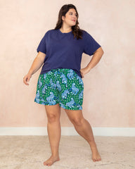 Tiger Queen - Pajama Shorts - Jade - Printfresh