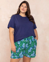 Tiger Queen - Pajama Shorts - Jade - Printfresh