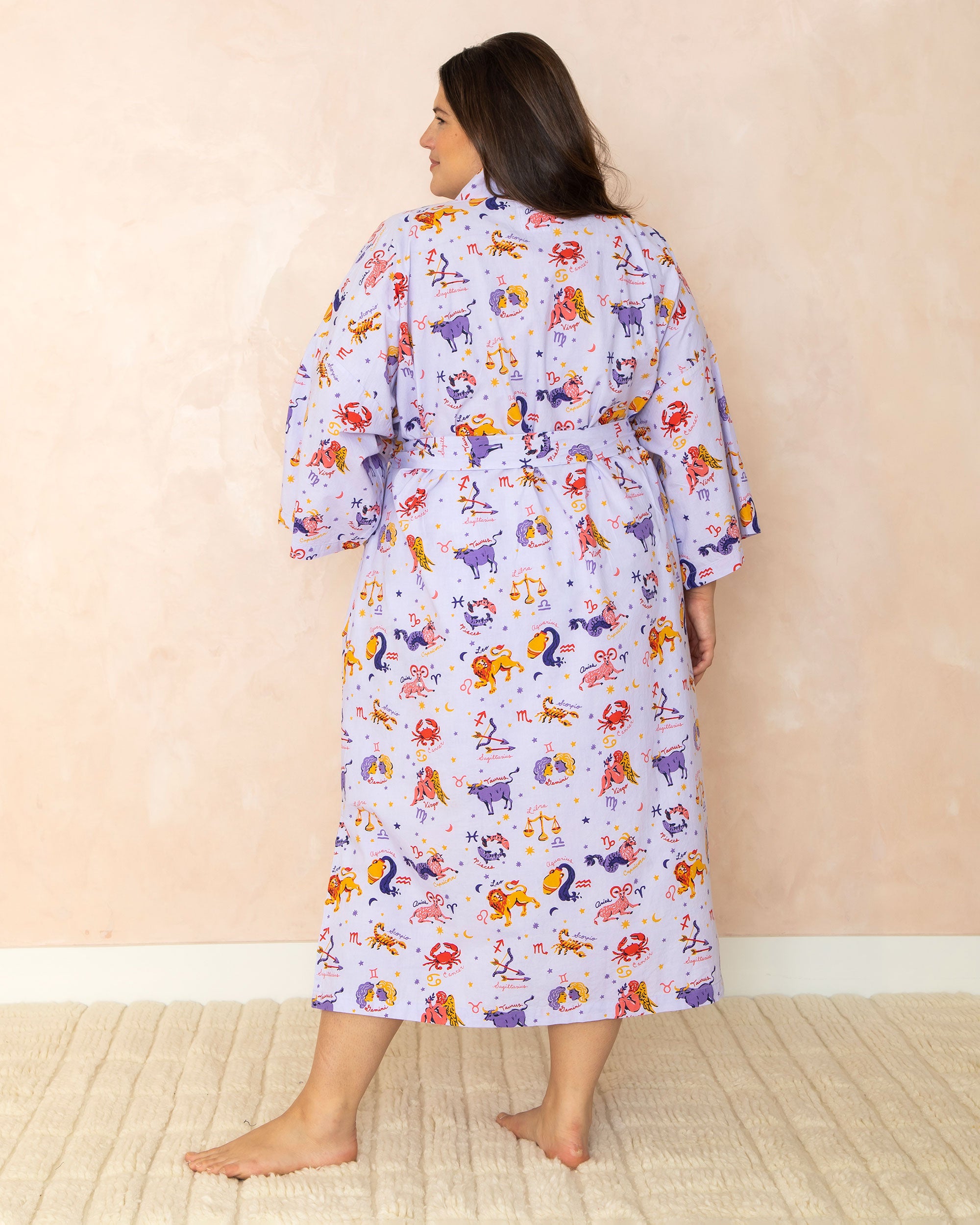 What's Your Sign - Robe - Lavender - Printfresh