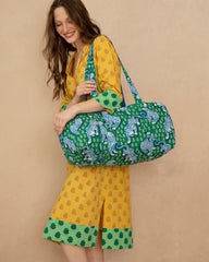 Tiger Queen - Quilted Duffle Bag - Jade - Printfresh