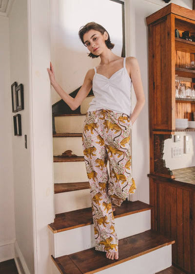 Bagheera - Tall Pajama Pants - Blush - Printfresh