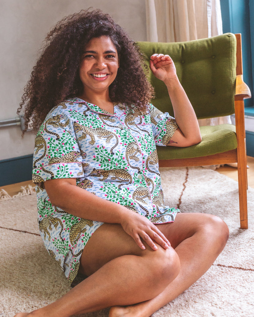 Bagheera - Short Sleep Set - Cloud - Printfresh