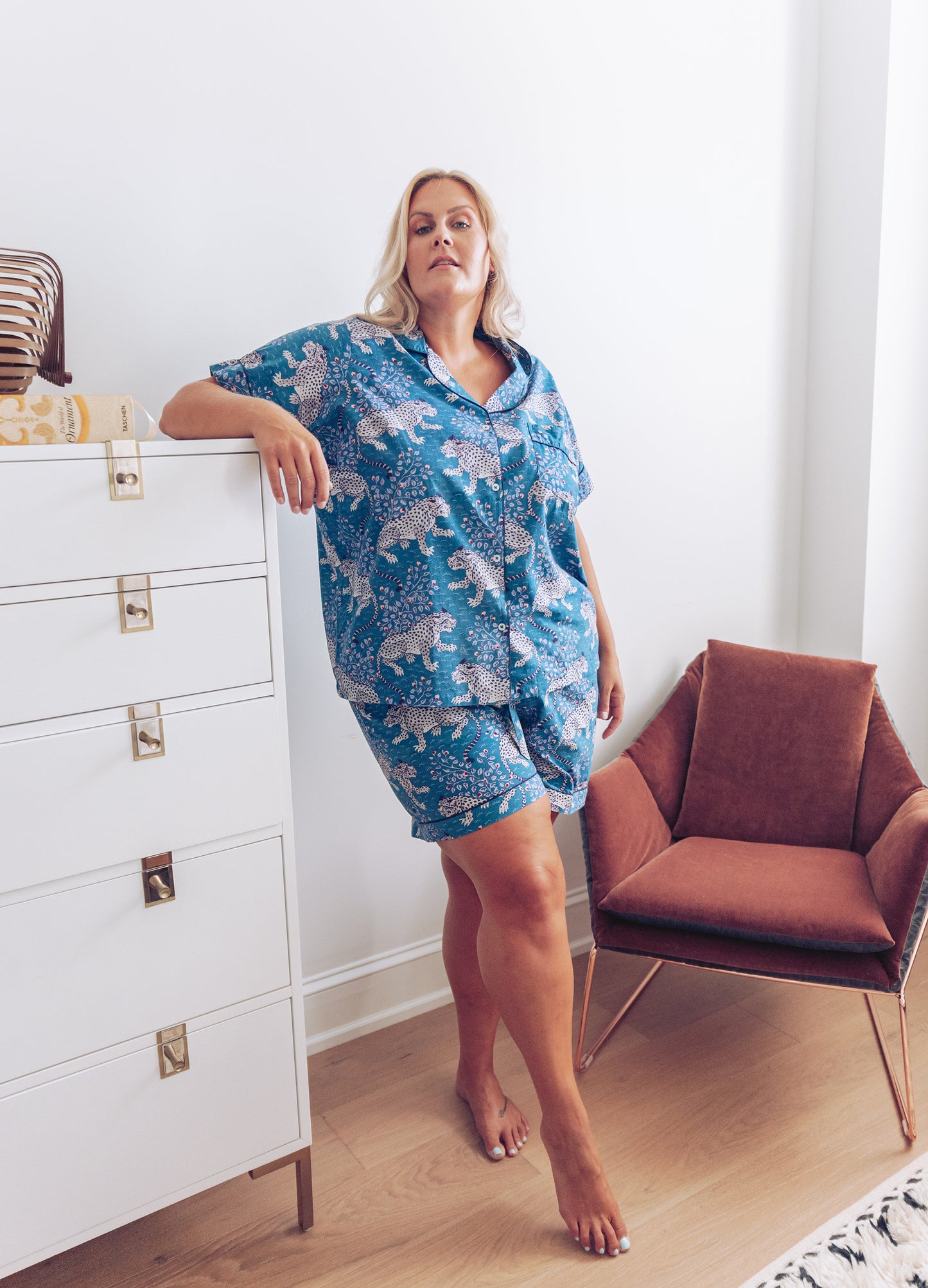 Bagheera - Short Sleep Set - Indigo - Printfresh
