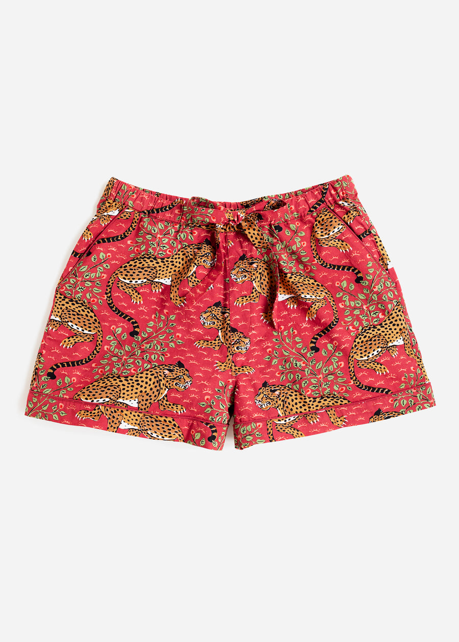Bagheera - Pajama Shorts - Scarlet - Printfresh