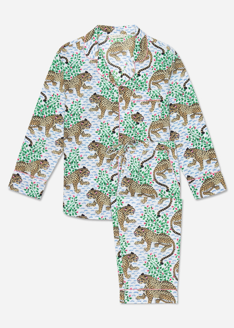 Bagheera - Long Sleep Set - Cloud - Printfresh