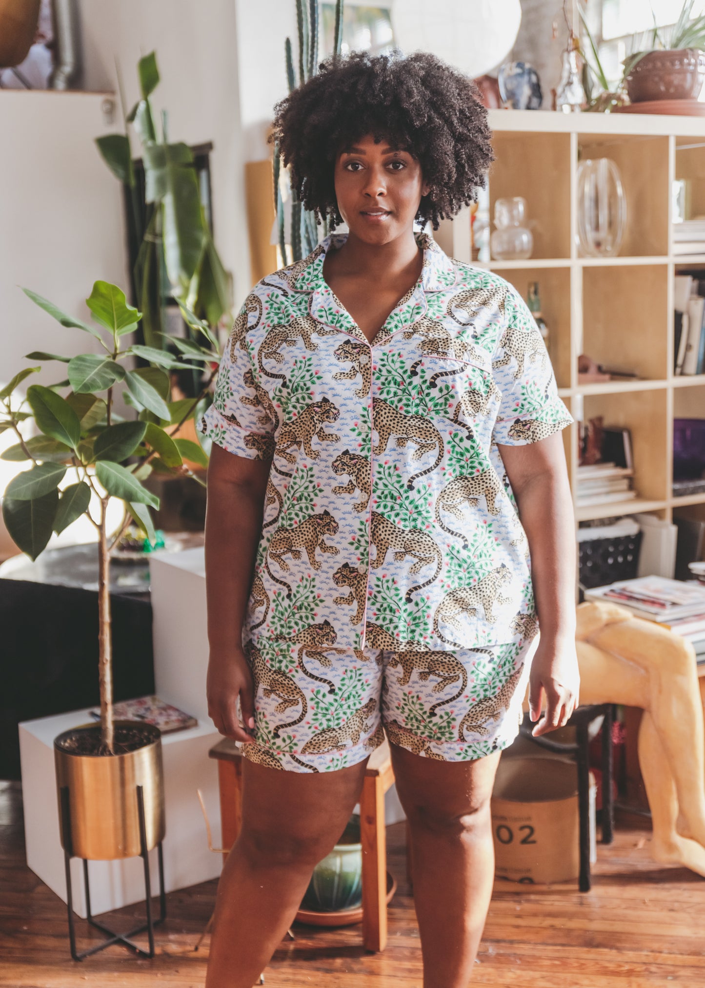 Bagheera - Short Sleep Set - Cloud - Printfresh