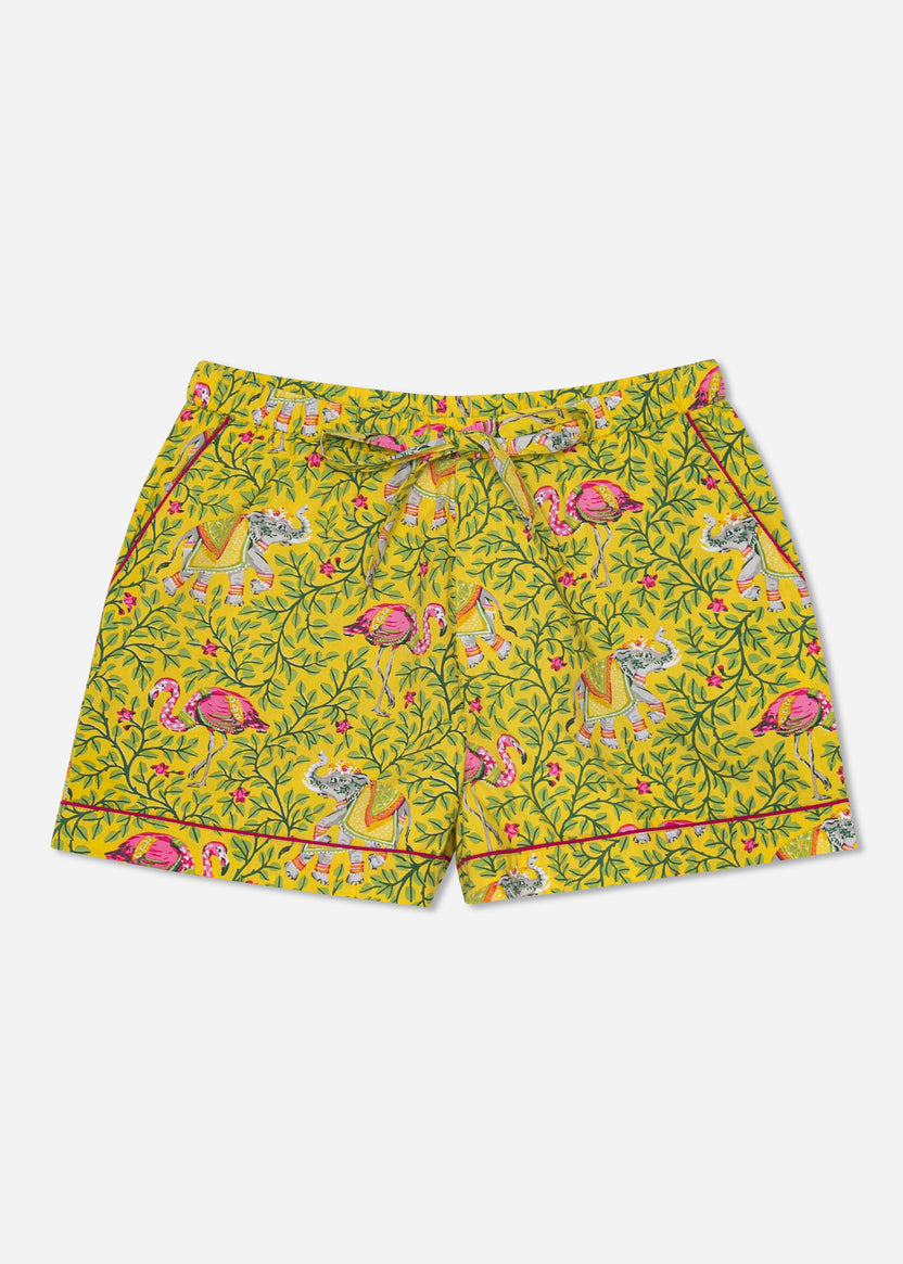 Flamenco - Pajama Shorts - Dandelion - Printfresh