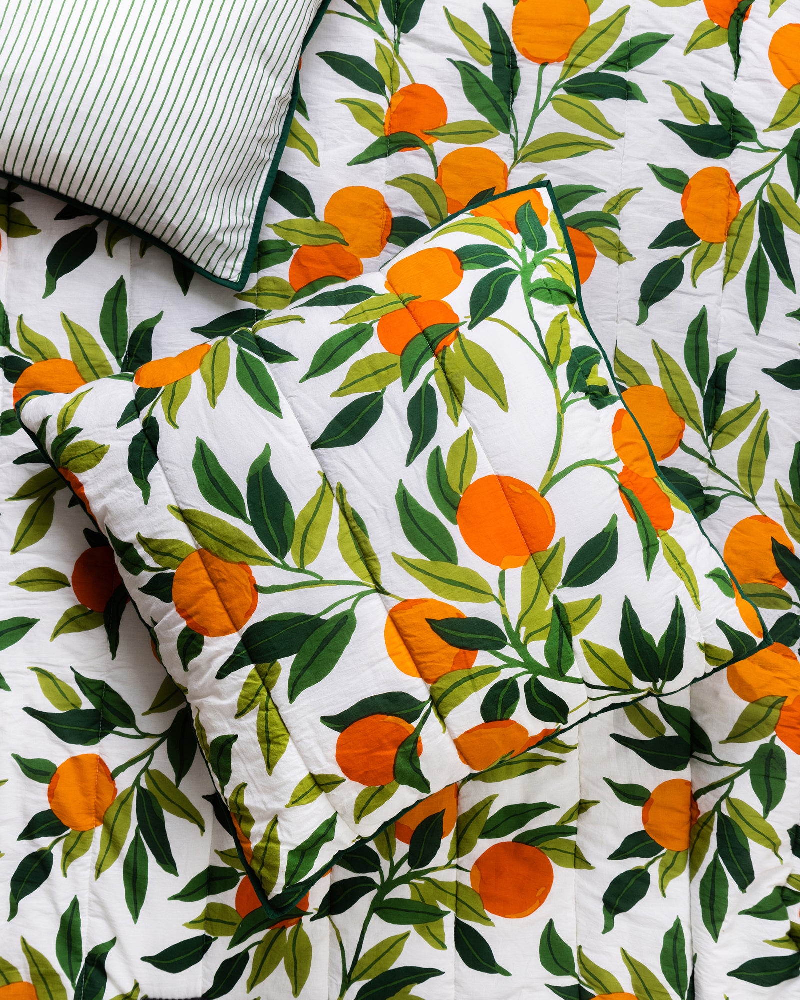 Clementine - Quilted Sham - Cloud - Printfresh