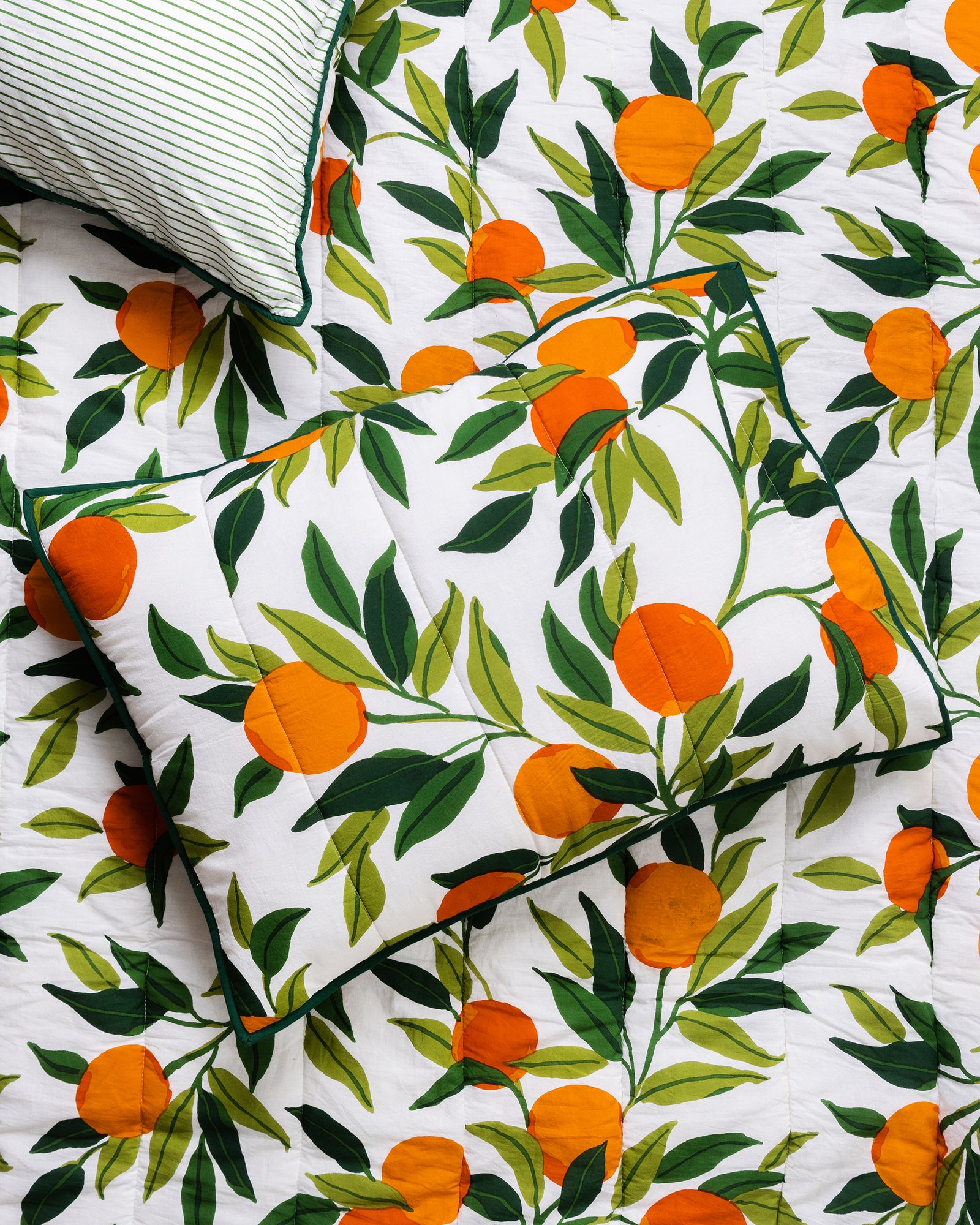 Clementine - Quilted Sham - Cloud - Printfresh