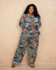 High Horse - Long Sleep Set - Blush Denim - Printfresh