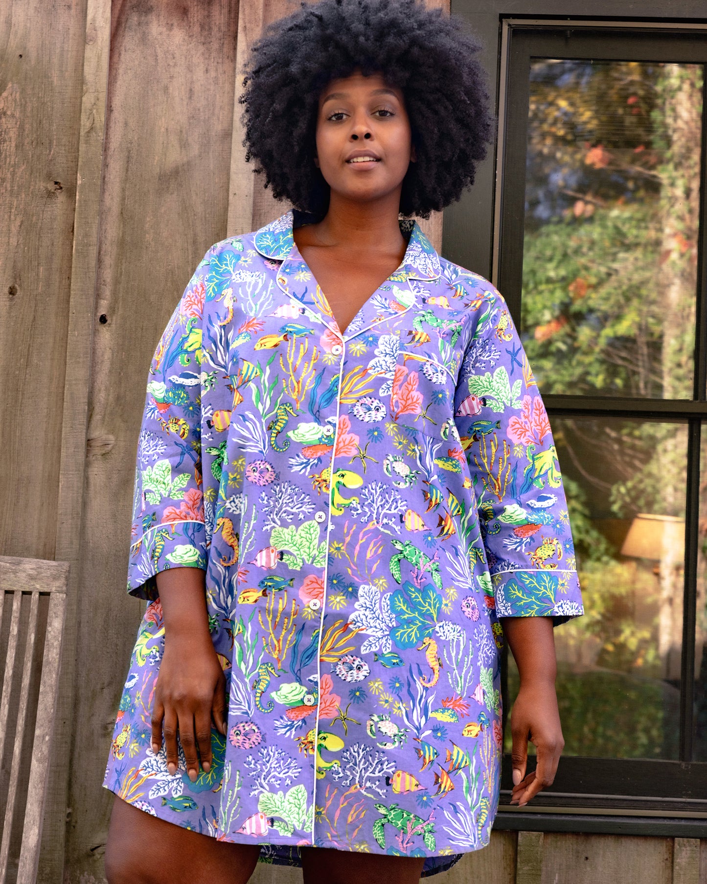 Oceania - Sleep Shirt - Lavender - Printfresh