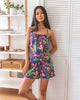 Papaya Paradise - Pajama Shorts - Violet - Printfresh