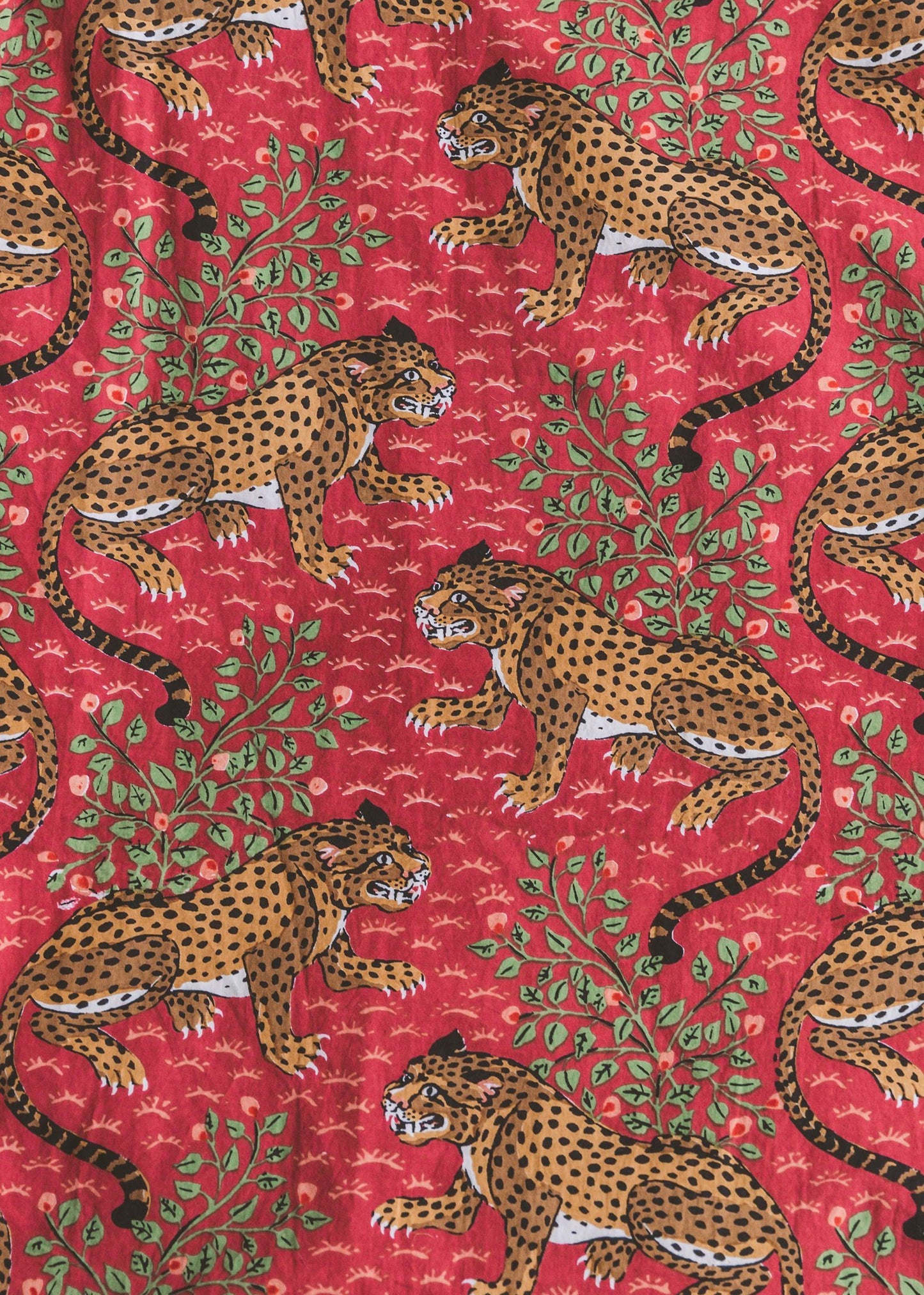 Bagheera - Long Sleep Set - Scarlet - Printfresh