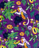 Papaya Paradise - Pajama Shorts - Violet - Printfresh